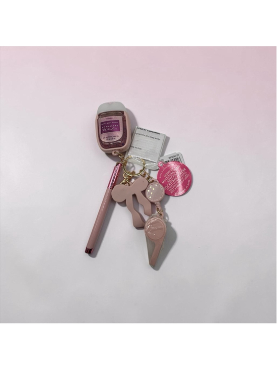 Bath & Body Works Accessories - Bath & Body Works A Thousand Wishes PocketBac Holder Keychain Light Up Pink Bow